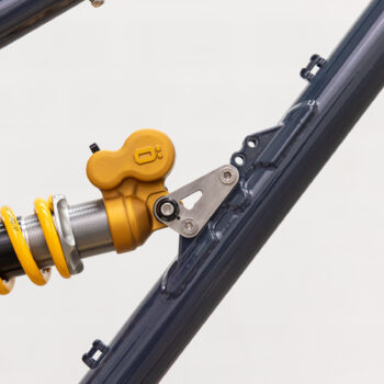 Ohlins fork attached to twist frame